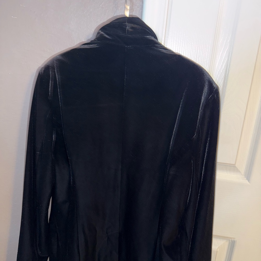 INC International Concepts Black Velvet Jacket - Picture 2 of 3